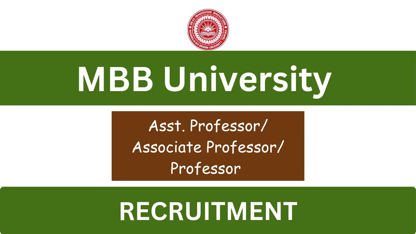 MBB University Recruitment 2024